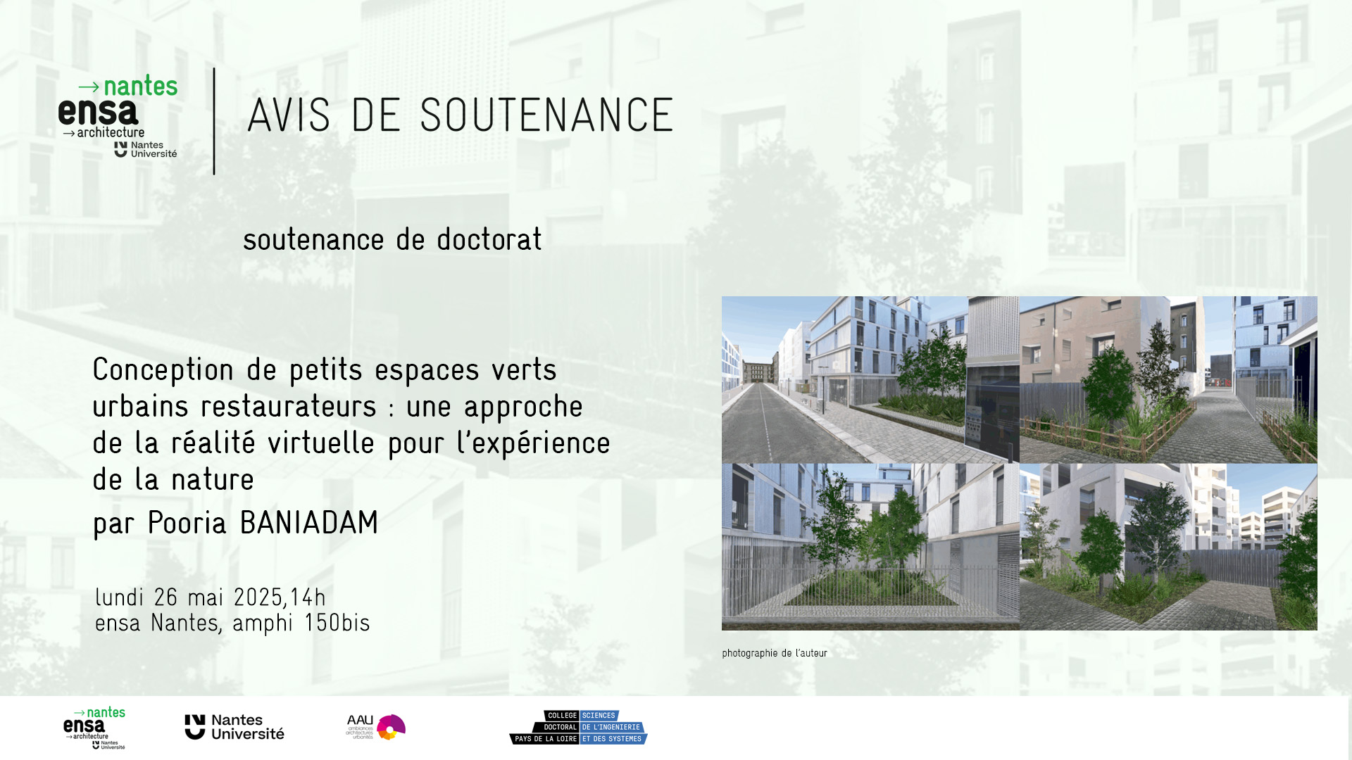 SoutenanceBANIADAM-web visuel de l'avis de soutenance de doctorat de Pooria Baniadam